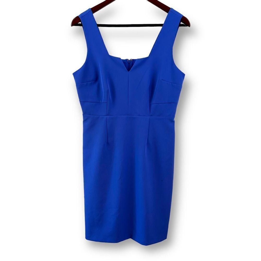 Bar III cobalt blue sleeveless fitted dress size M